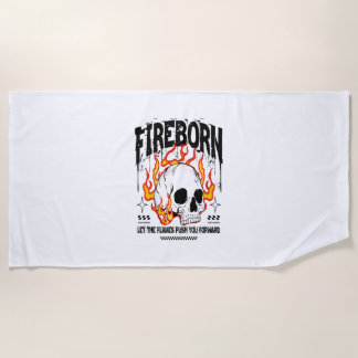 Fireborn Skull Urban Streetwear Strandtuch