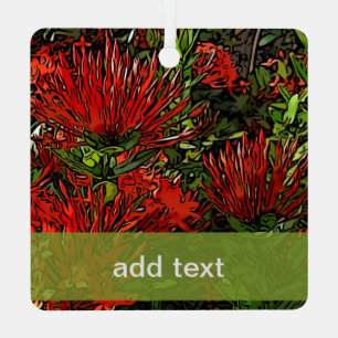 Firebusch-Pflanze Ornament Aus Metall