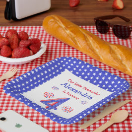 Firecracker 4. Geburtstagspapier-Teller Pappteller