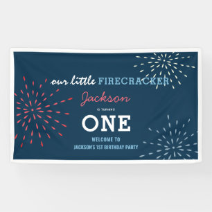 Firecracker 4. Juli Feuerwerke Geburtstag Banner