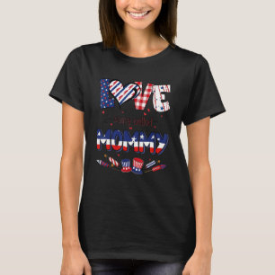 Firecracker American Flag Proud Liebe genannt T-Shirt