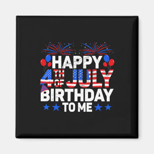 Firecracker Fireworks US Flag Happy 4. Juli B Magnet