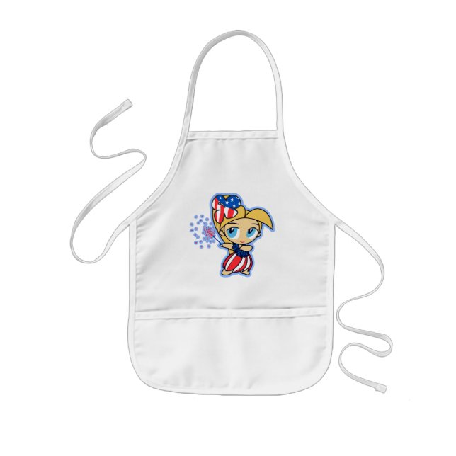 Firecracker Hula Girl Kid's Schürze (Vorne)