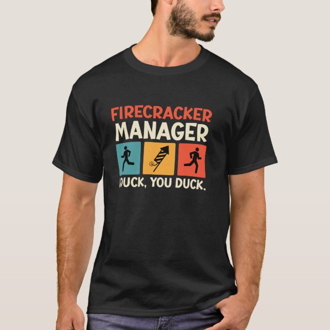 FIRECRACKER MANAGER I DUCK YOU DUCK Funny Pullover (Vorderseite)