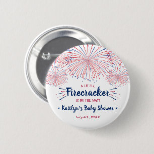 Firecracker unterwegs! Babydusche am 4. Juli Button