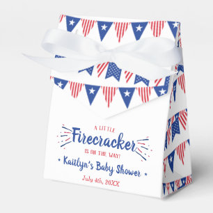Firecracker unterwegs! Babydusche am 4. Juli Geschenkschachtel