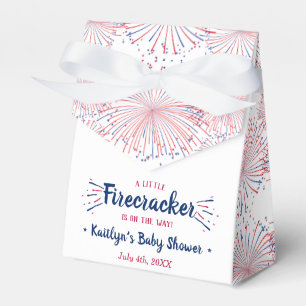 Firecracker unterwegs! Babydusche am 4. Juli Geschenkschachtel