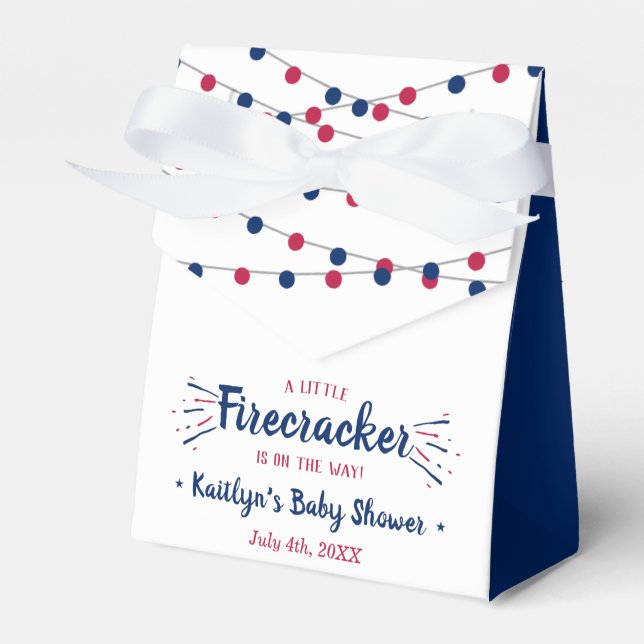 Firecracker unterwegs! Babydusche am 4. Juli Geschenkschachtel (Vorderseite)