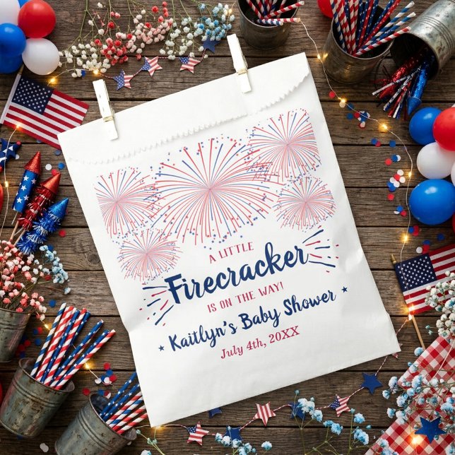 Firecracker unterwegs! Babydusche am 4. Juli Geschenktütchen (Von Creator hochgeladen)