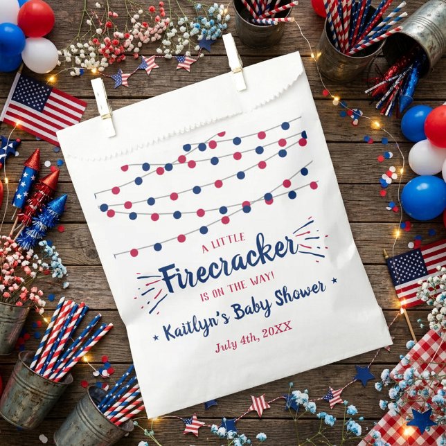 Firecracker unterwegs! Babydusche am 4. Juli Geschenktütchen (Von Creator hochgeladen)