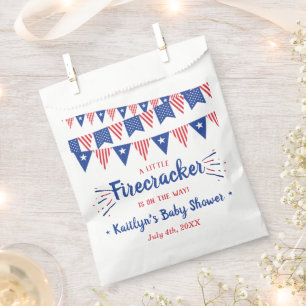Firecracker unterwegs! Babydusche am 4. Juli Geschenktütchen
