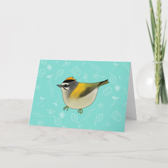 Firecrest Greetings Card Karte (Vorderseite)