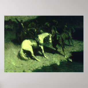 Fired On von Frederic Remington Poster