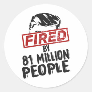 Fired Vote Harris Waltz 2024 Kamala für Präsident Runder Aufkleber