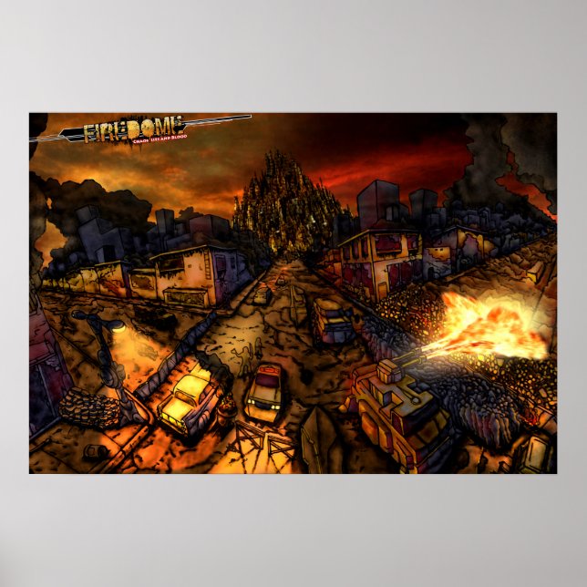 FireDome Street View Poster (Vorne)
