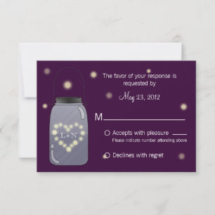 Firefants in Mason Jar Heart Liebe UAWG RSVP Karte