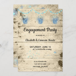 Firefants in Mason Jars Engagement Party Custom Einladung