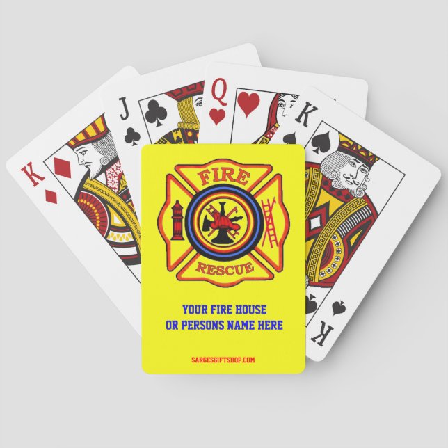 FIREFIGHER SPIELKARTEN (Rückseite)