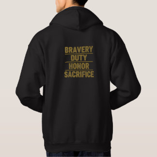Firefighter Bravery Duty Honor Sacrifice Hoodie