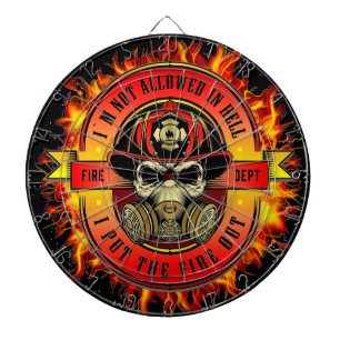 Firefighter Dartboard Dartscheibe