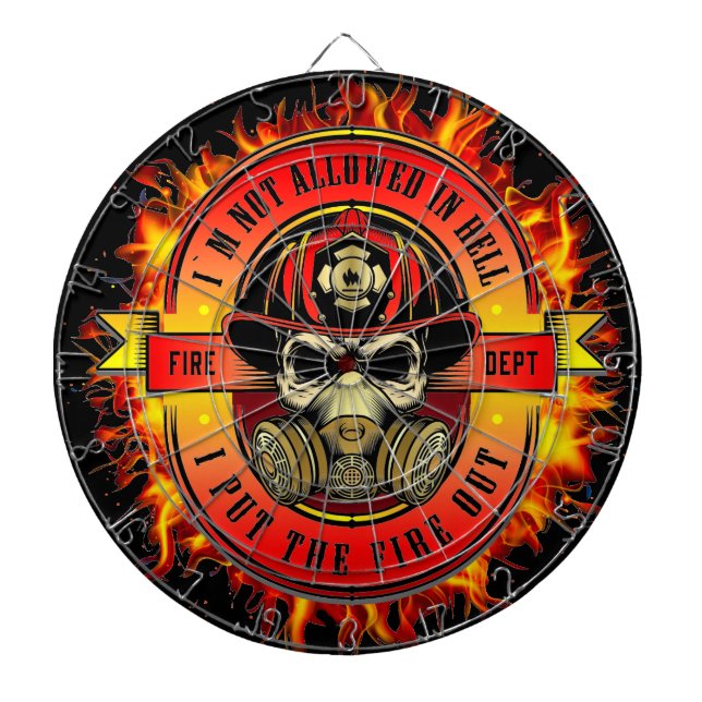 Firefighter Dartboard Dartscheibe (vorne)