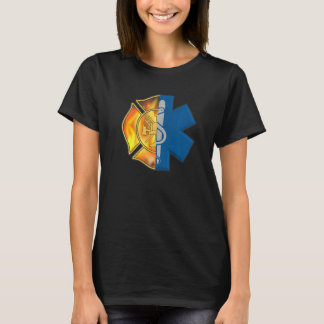 Firefighter Emt Proud Emt Firefighter Ems Abzeiche T-Shirt