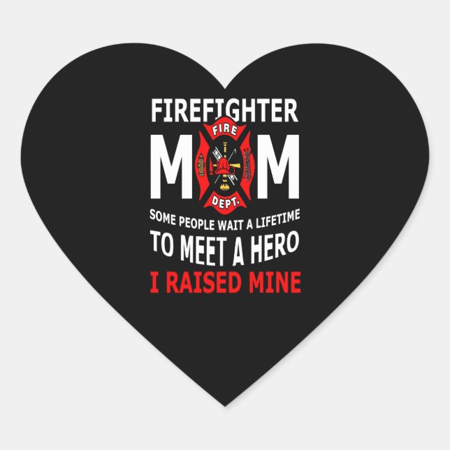 Firefighter | Feuerwehren Mama Einige Leute Herz-Aufkleber (Vorderseite)