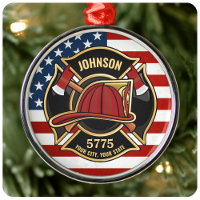 Firefighter Fire Rescue Department USA Flag Custom