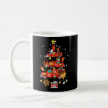 Firefighter Fire Truck Christmas Tree  Kaffeetasse<br><div class="desc">Firefighter Fire Truck Christmas Tree Gift. Perfect gift for your dad,  mom,  papa,  men,  women,  friend and family members on Thanksgiving Day,  Christmas Day,  Mothers Day,  Fathers Day,  4th of July,  1776 Independent day,  Veterans Day,  Halloween Day,  Patrick's Day</div>