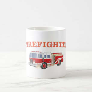 Firefighter Fire Truck Kaffeetasse