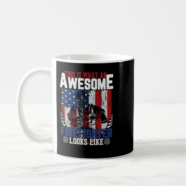 Firefighter Fireman This Is What An Awesome Firefi Kaffeetasse (Links)