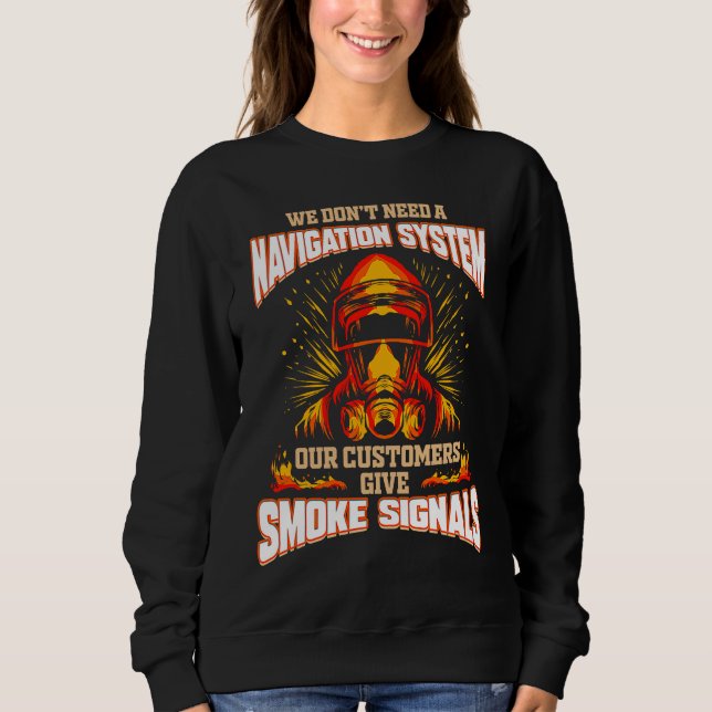 Firefighter   for Volunteer House Fire Brigade Sweatshirt (Vorderseite)