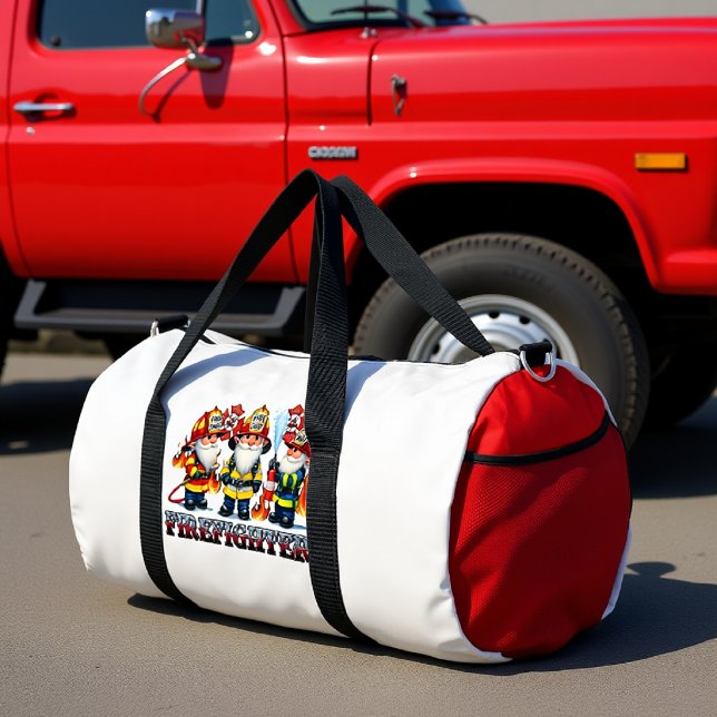 Firefighter Gnomes Brave Little Heroes Duffle Bag (Von Creator hochgeladen)