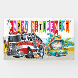 FIREFIGHTER HAPPRETIREMENT BANNER