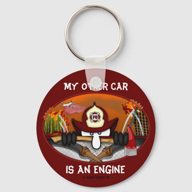 Firefighter Kilroy Schlüsselanhänger (Vorderseite)