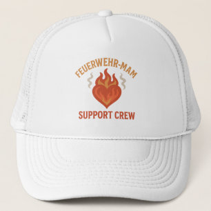 Firefighter Mom Support Crew – Proud Firefamily Truckerkappe