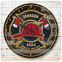 Firefighter NAME Fireman Fire Department USA Flag