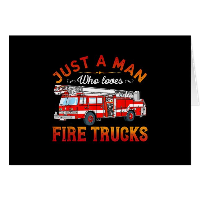 Firefighter | Nur ein Mann, der LKW-Lieben abfeuer (Vorderseite (Horizontal))