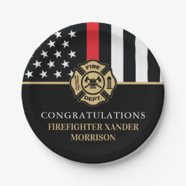 Firefighter Retirement Fire Department Party Pappteller