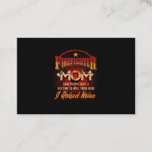 Firefighter Support - Fireman Proud Mom Visitenkarte