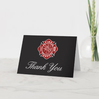 Firefighter Thank You Greeting Card Dankeskarte