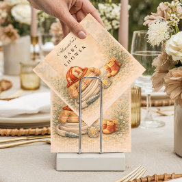 Firefighter Theme Baby Shower Serviette