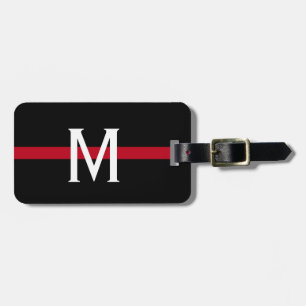 Firefighter Thin Red Line Monogram Gepäckanhänger