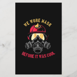 Firefighter Wir haben Maske gemacht, bevor es co Briefpapier