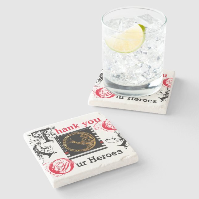 FIREFIGHTERS STEINUNTERSETZER (Seitenansicht)