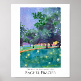 Fireflies at the Naval Academy Poster