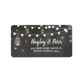 Fireflies Elegant Chalk Address Labels Stickers Adressaufkleber