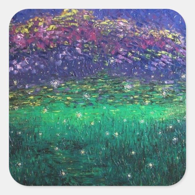 Fireflies Glow Bugs Original Firefly Art Sticker (Vorderseite)