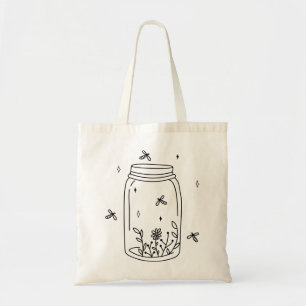 Fireflies in a Jar Tote Bag Tragetasche