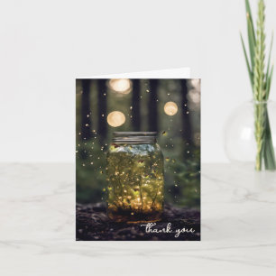 Fireflies in Jar Vielen Dank Karte